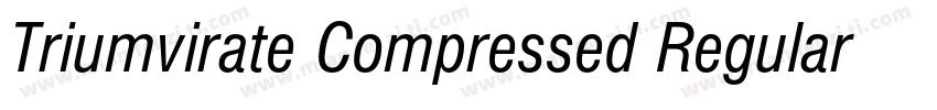 Triumvirate Compressed Regular字体转换